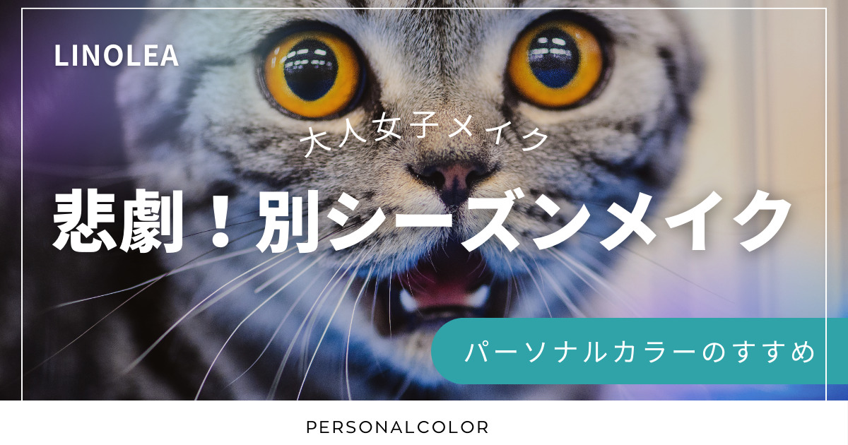別シーズンのメイク